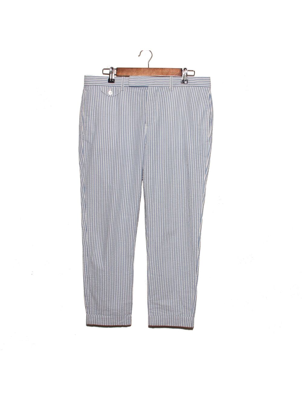 Rugby Ralph Lauren Cotton Seersucker Cropped Pants Size 10